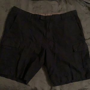 Claiborne Linen/cotton Navy Shorts